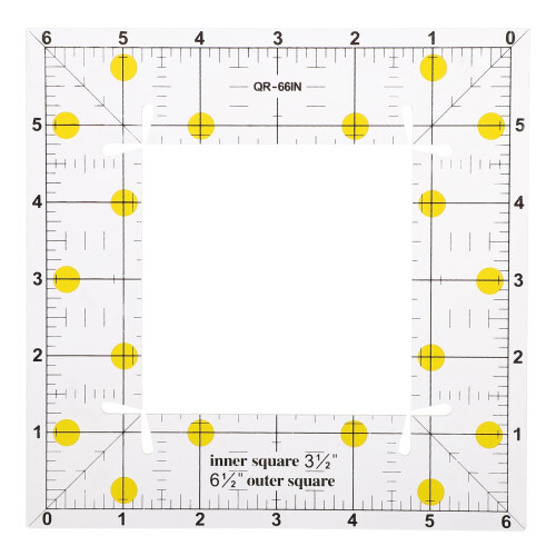 Eease Clear Quilting Ruler with Grid Lines for Fabric Cutting
