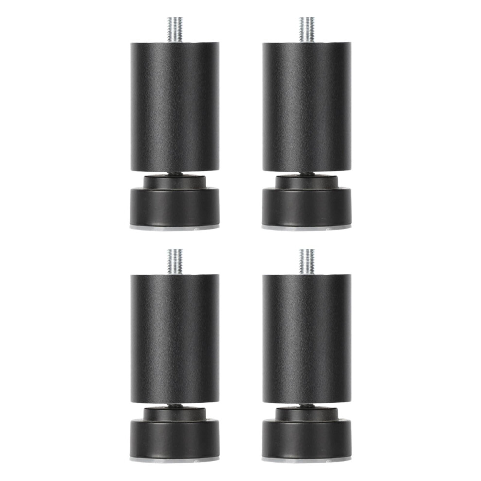 4 Pieces M10 Thread Bed Frame Legs Alloy Sofa Legs For Cabinets Sofas Beds Black 18Cm 9557311652585