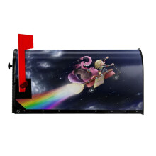 Inside Out Magnetic Mailbox Cover Garden Yard Home Decor For Outside, Decorative Outdoor Post Letter Box Wrap Decor Mail Wraps, 25.5x21 In