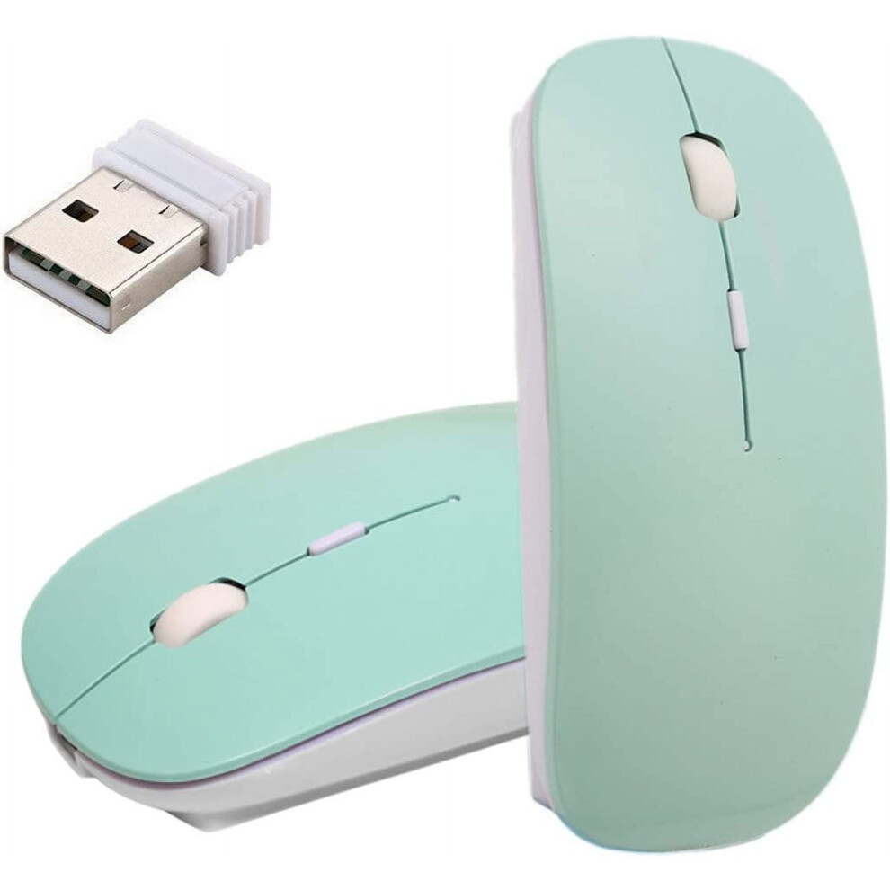 Linlin Wireless Mouse,2.4G Slim Rechargeable Wireless Mouse Mice With Usb Receiver,3 Adjustable 800/1200/1600 Dpi Silent Mouse For Pc Laptop Windows 9557311653766