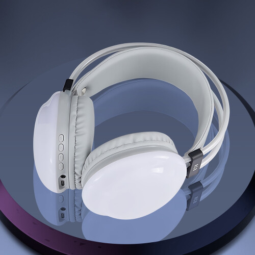 Bluetooth Headset RGB Streaming Dazzling Colour Lights Headband Headset Gaming Headset