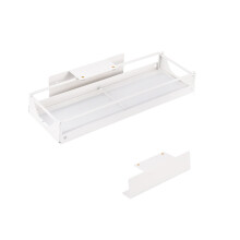 Under Sink Organizer, Pull Out Cabinet Storage Shelf, Slide-Out Steel Shelf for Kitchen Bathroom Cabinet (White)