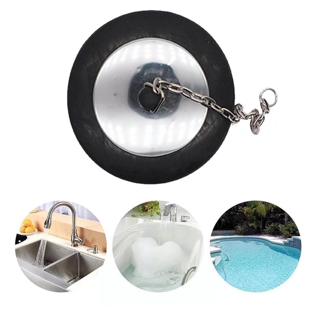 Kitchen Sink Bath Tub Stopper Bath Plugs Sink Plug Rubber Drain Stopper Kitchen Sink Plug With Chain 9499224767539