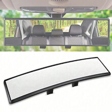 Rear View Mirror for Ford Bronco, Wide Angle Vision Clipon Design, Blind Spot Reducing Panoramic Interior Mirror