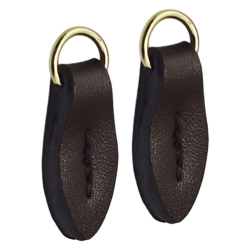 S SERENABLE Leaf Shape Zipper Pull Tabs Compatible with Boots, Purse, Clothes, Suitcase - Deep Color Coffee