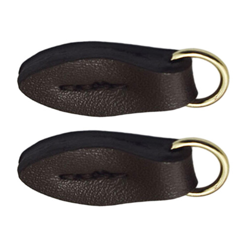 S SERENABLE Leaf Shape Zipper Pull Tabs Compatible with Boots, Purse, Clothes, Suitcase - Deep Color Coffee 1