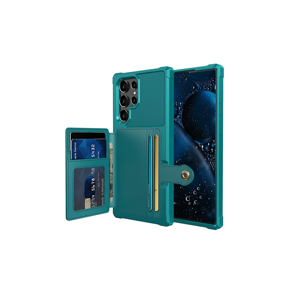 Case With Card Slot - Compatible With Samsung Galaxy S23 Ultra Green 9353595272231