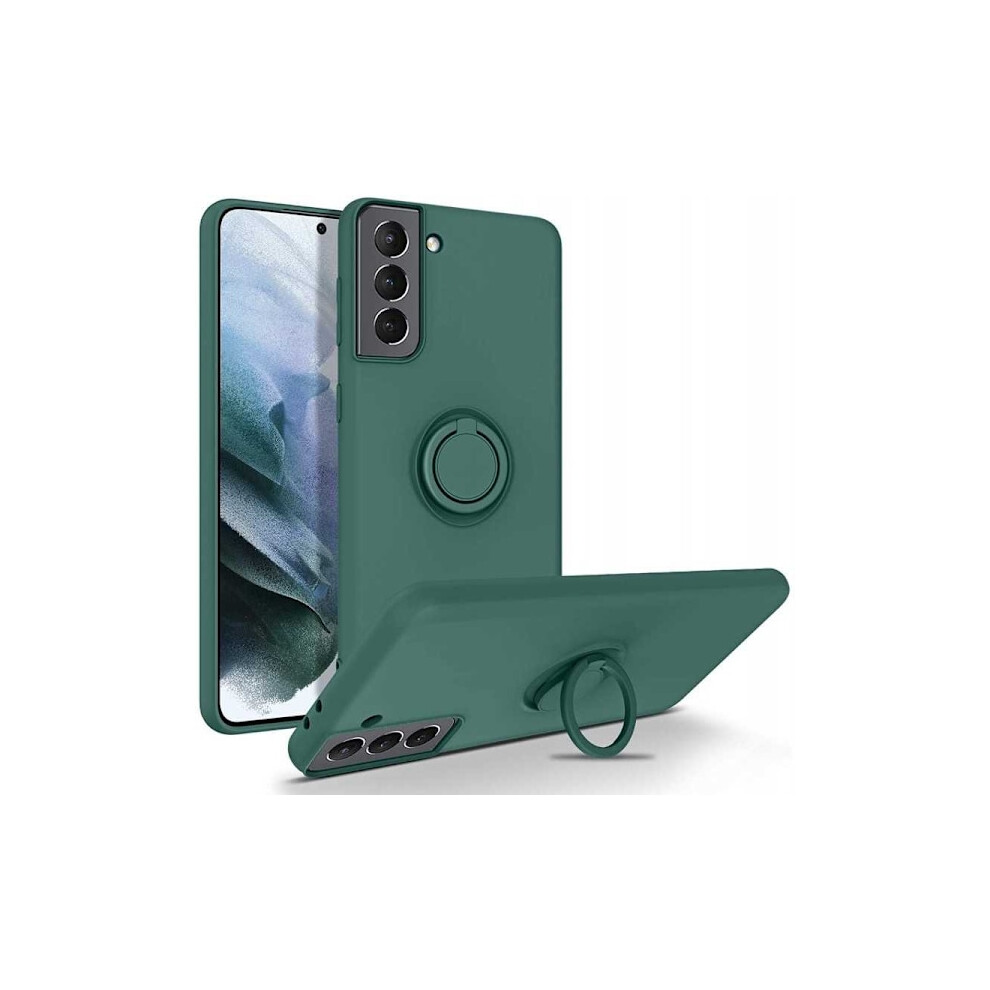 Compatible With Samsung S21 Shockproof Case With Ring Holder Camshield Black 9353595272484