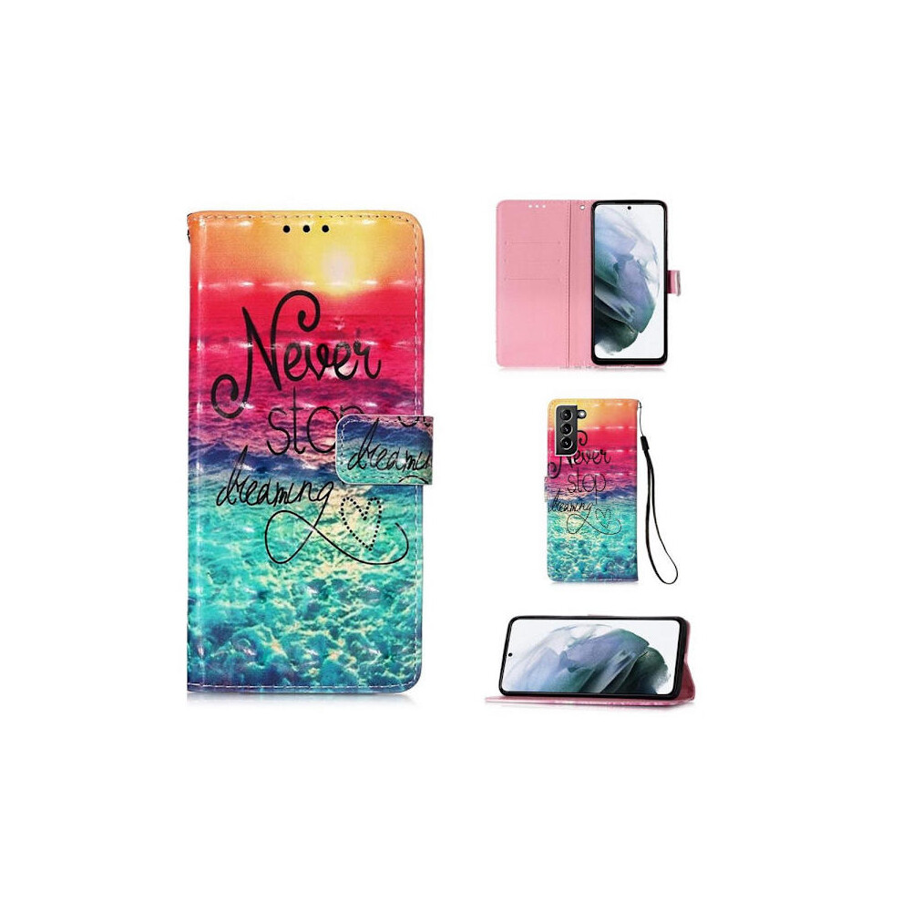 Compatible With Samsung Galaxy S21 Wallet Case Â Never Stop Dreaming 9353595272620