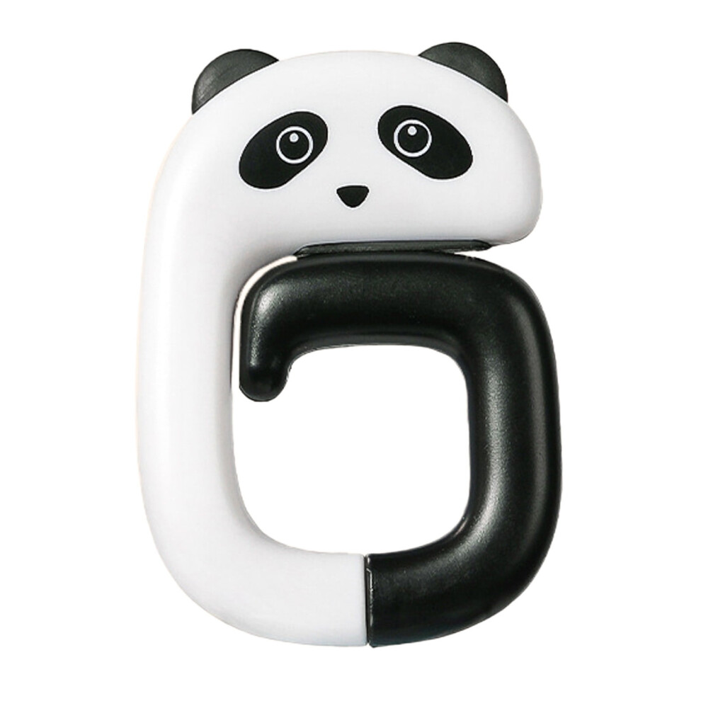 Winysinportable Cute Panda Bear Cat Hooks Heavy Duty Hooks Decorative For Kids Girls For Key Coat Robe Towel 9353595272774