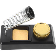 Soldering Iron Stand Portable Solder Holder with Coil Tip Cleaner Kit Soldering Accessories