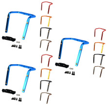3pcs Aluminum Alloy Bottle Holder Adapter Cycling Bike Seat Post Double Water Bottle Cage Rack Converter Saddle Mount for Road Bike (Random Color)
