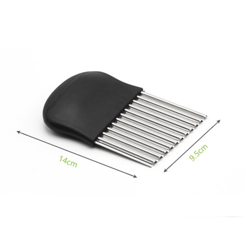 French Fry Cutter for Potatoes Mini Processor Crinkle Onion Wave Cutting Machine 1