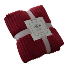 Clearance! FNGZ Polyester Coral Velvet Blanket 70x100cm, Solid Color Nap Blanket, Blooming Red - Soft Flannel Throw Compatible with Travel & Home Use