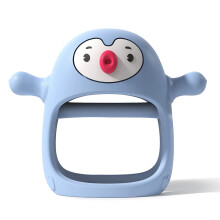 Penguin Buddy Silicone Teething Toys for Babies 0-6 Months, Infant Hand Teether Pacifiers, Easter Basket Stuffers