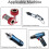 Magnetic screw holder for bits / screwdrivers Red one size 6