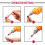 Magnetic screw holder for bits / screwdrivers Red one size 5