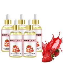 Body Juice Oil,Body Juice Oil Strawberry Shortcake,120ml Hand crafted Body Oil for Women,Body Juice Oil Relax Body and Mind_5PCS