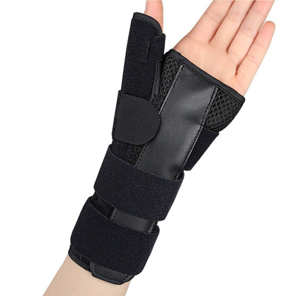 WINDLAND Wrist Brace with Thumb Spica Splints Adjustable Thumb Wrist Support for Arthritises,Sprains,Ligament Injury (Left Hand)