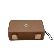 Portable Cigar Humidor with Hygrometer, Large Capacity Travel Cigar Case for Cuban Cigars, Khaki