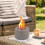 Desk Fireplace Bioethanol Combustion Chamber Set Fire Firepit Accessories 3