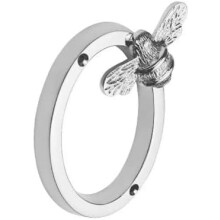Bee House Number Sign, Personalized Bee Address Sign with Bee Design, Compatible with 0-9 Metal Numbers for Outside Yard (SILVER, 0)