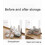 Home Container Cosmetics Case Office storage box white 28*4*17*13cm 5