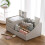 Home Container Cosmetics Case Office storage box white 28*4*17*13cm 2