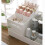 Home Container Cosmetics Case Office storage box white 28*4*17*13cm 3