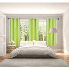 Luxury Curtain Set of 2pc, Adam Yellow, 37" W x 63" L, 100% Privacy Blackout, Thermal Grommet Drapes for Bedroom