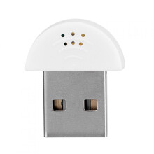 BYARSS Mini Accesorios portátiles de micrófono de Voz USB, Herramienta de Adaptador de micrófono de grabación de Audio para computadora PC(Blanco)