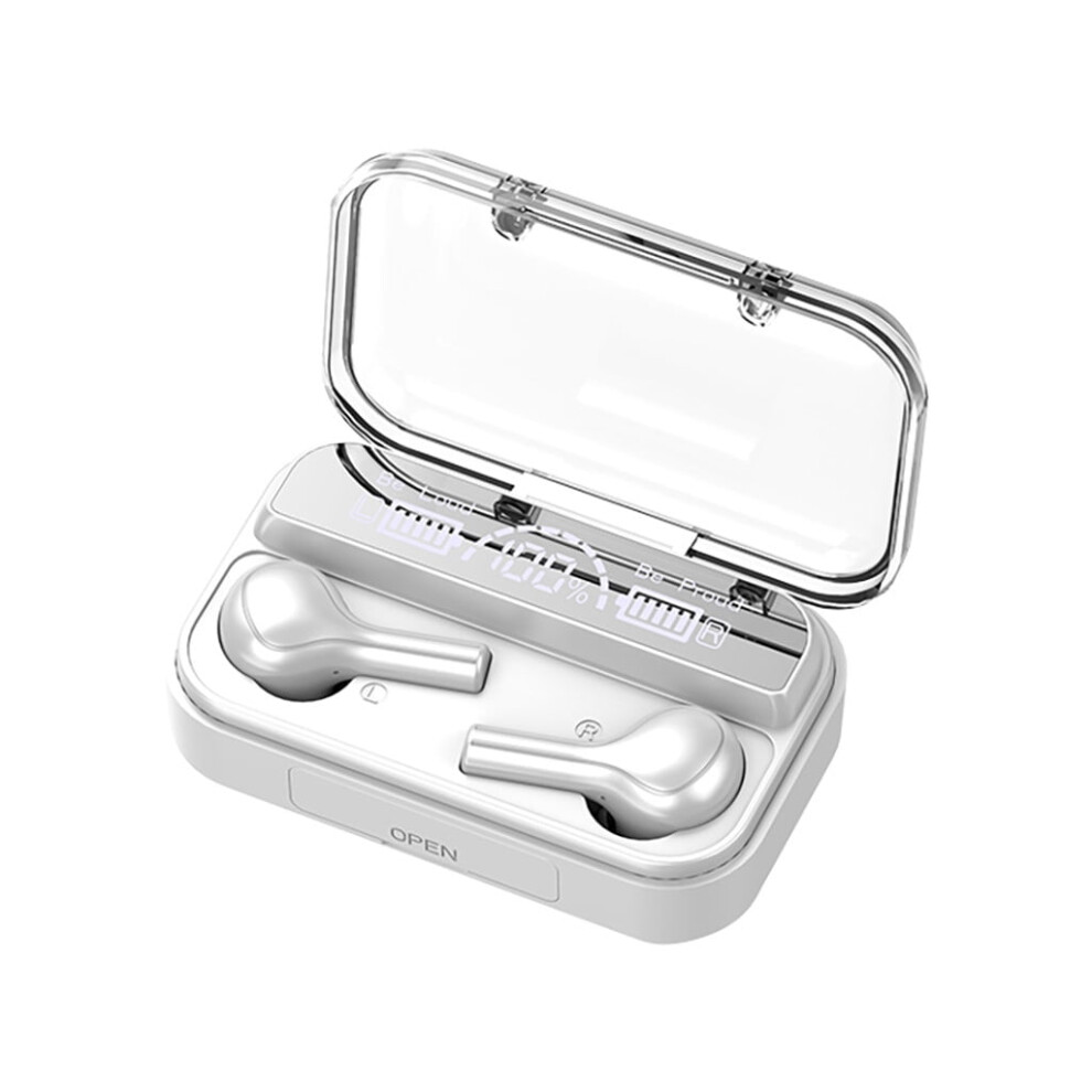 Eqwljwe Bluetooth Headset Wireless 5.0 Digital Motion 9D Stereo In Ear Bluetooth Headset Holiday Clearance Light 9450273676470