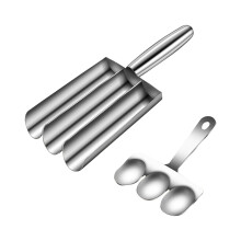 HKUKY Stainless Steel Meatball Maker Tool, Compatible with Cookie Dough, Manual Portable Baller Scoop, Non-Stick Easy Clean