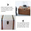 2pcs Antique Decorative Lock Retro Box Lock Suitcase Decor Latches with Keys 5