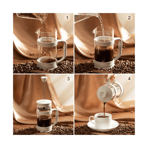 Coffee Tea Maker, Camping Mini Coffee/ Tea Cold Brew Coffee Maker 12OZ 2