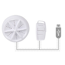 Poaug Cleaning Balls, Portable Mini Washing Machine with Suction Cups, USB Powered, Compatible with Dorms, Travel, Home, Apartments
