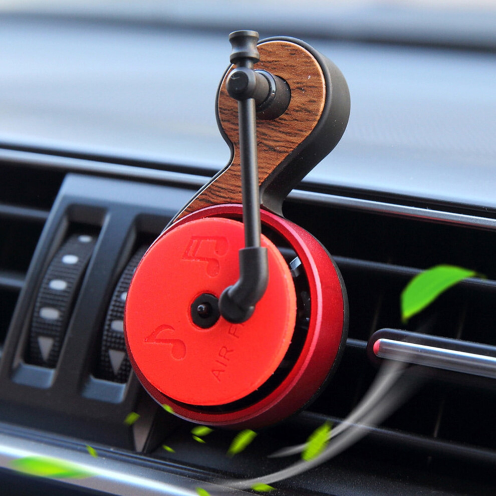 Ozmmyan Car Freshener Vent Clip Compatible With Record Player Design, Musical Note Aromatherapy Gift, Retro Phonograph Car Ornament 9555307232759