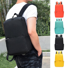 Viflosae Solid Color Small Backpack - Casual Shoulder Bag for Men & Women - Large Capacity School & Travel Backpack
