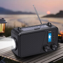 2024 New Clearance Sale, Portable Bluetooth Speaker, Audio Bluetooth Speaker with Lighting Outdoor Solar Radio Bluetooth Integrated Portable Speaker