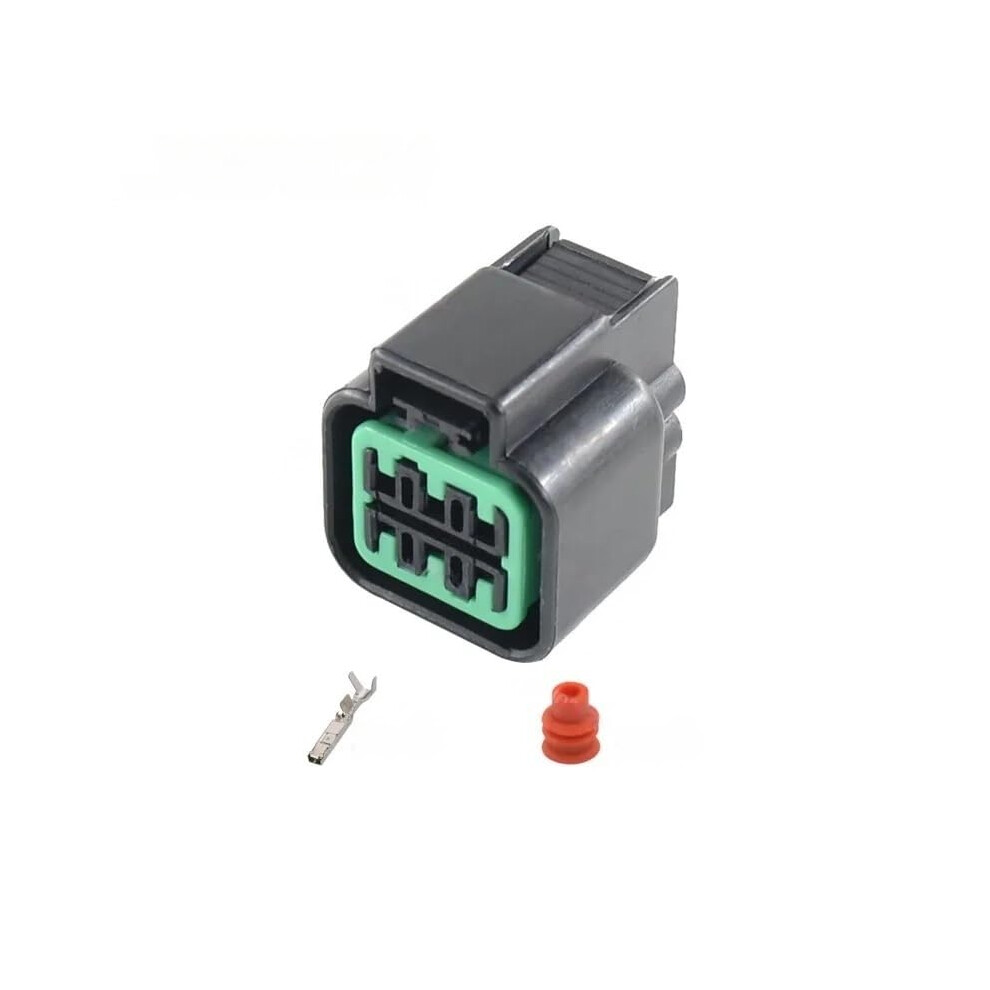 5 Sets 6 Pin Waterproof Automotive Headlight Connector Plug Pa66 Durable Car Wiring Harness 9113335478114