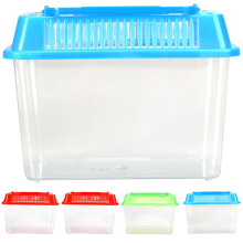 Eease 5pcs Small Clear Plastic Fish Bowls for Small Creatures and Reptiles
