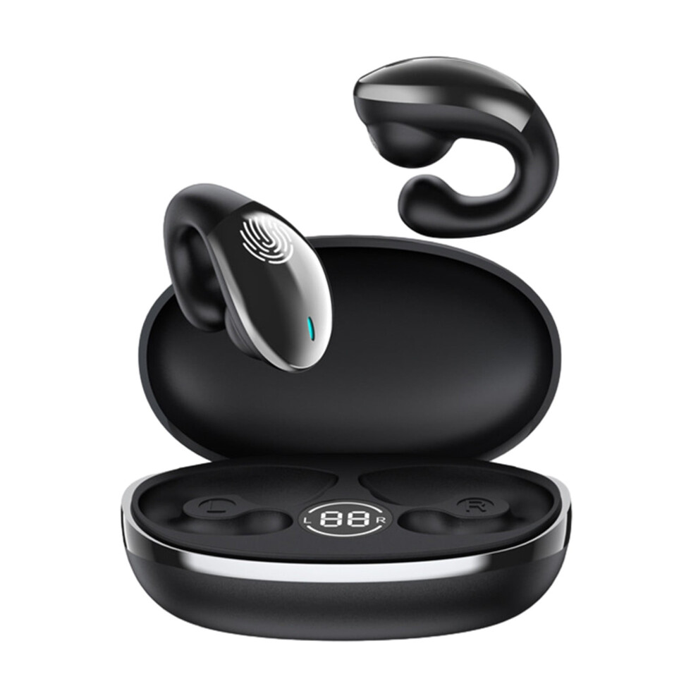 Jacenvly Earphones Wireless Clearance Bluetooth 5.3 Earphones True Wireless Earphone With Mic Button Control Noise Reduction Earhooks Headset 9558633669855