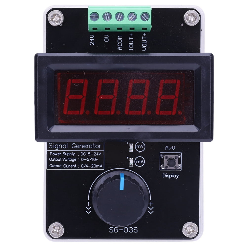 Jixopn 0-20Ma/4-20Ma/0-10V Adjustable Signal Generator Current Voltage Analog Simulator 9558633669947