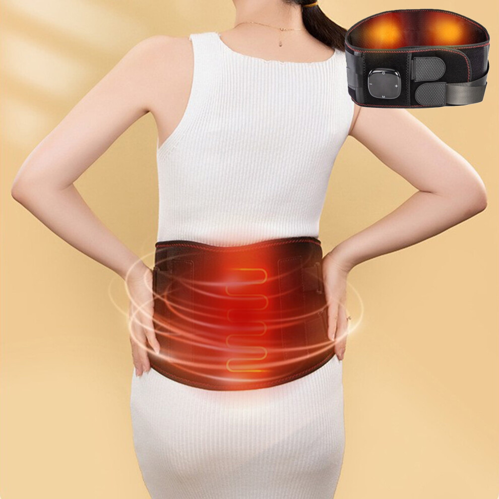 Daiosportswear Heated Massage Belt - 5 Heat Levels, 3 Vibration Modes, Abdominal Heating & Massager, Winter Warm Gift
