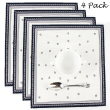 Cloth Napkins 12 x14 Inches Linen Napkins Table Linens Cotton Fabric Set of 4 Floral Napkins, Dinner Table Napkins