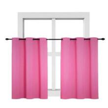 Thermal Insulated Blackout Curtain Panel 28"x36", Hot Pink, Grommet Top, for Kitchen Bathroom Window, 1 Panel
