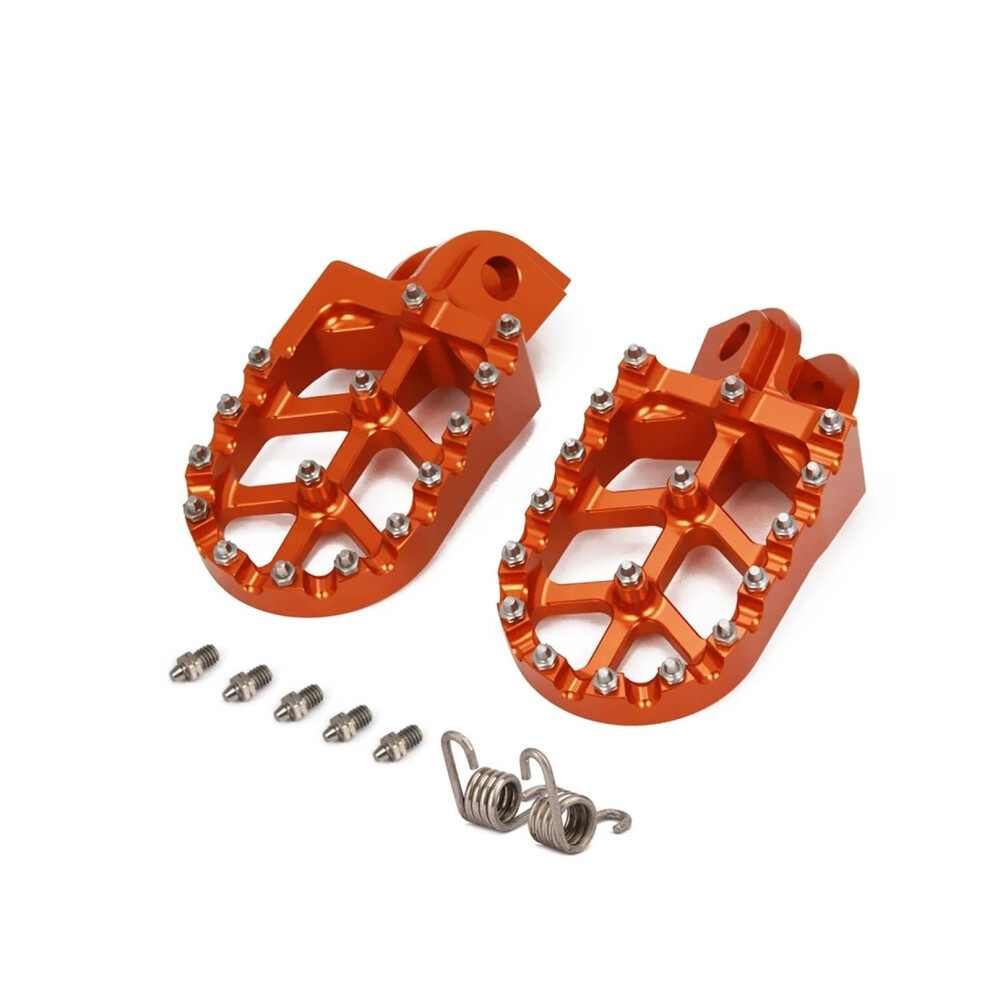 Motorcycle Foot Pegs Aluminum Wide Surface With Enhanced Grip For Ktm Sx Sxf Xc Xcf Exc 9053599934462