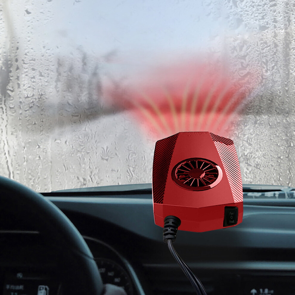 Jacenvly Black Tech 12V Vehicle Heater, Fast Heating & Demisting, Cold/Warm Air For Tricycle - Compatible With 12V Systems 9193271517580