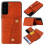 Compatible with Samsung Galaxy S21 FE - Practical Case with Card Holder Grey 4