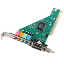 FOR 4 Channel 5.1 Surround 3D PC PCI Sound Audio Card w/Game MIDI Port Sound Card